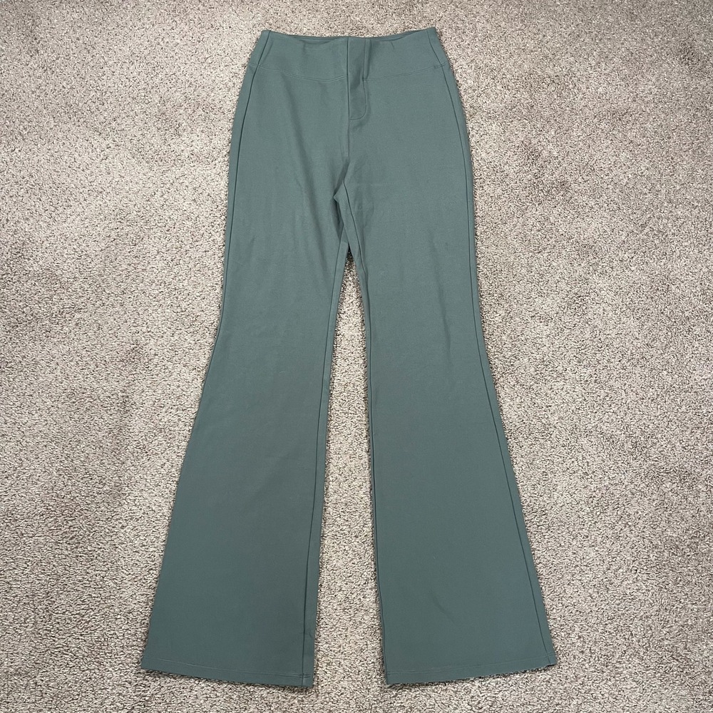 Halara Women's Pants Bootcut Flare Pull On Stretch Athleisure S Tall Green